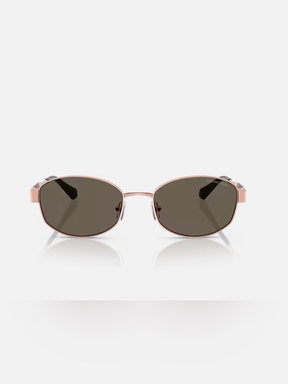 NWT Michael Kors Monte Carlo Rose Gold Oval Sunglasses MK1161